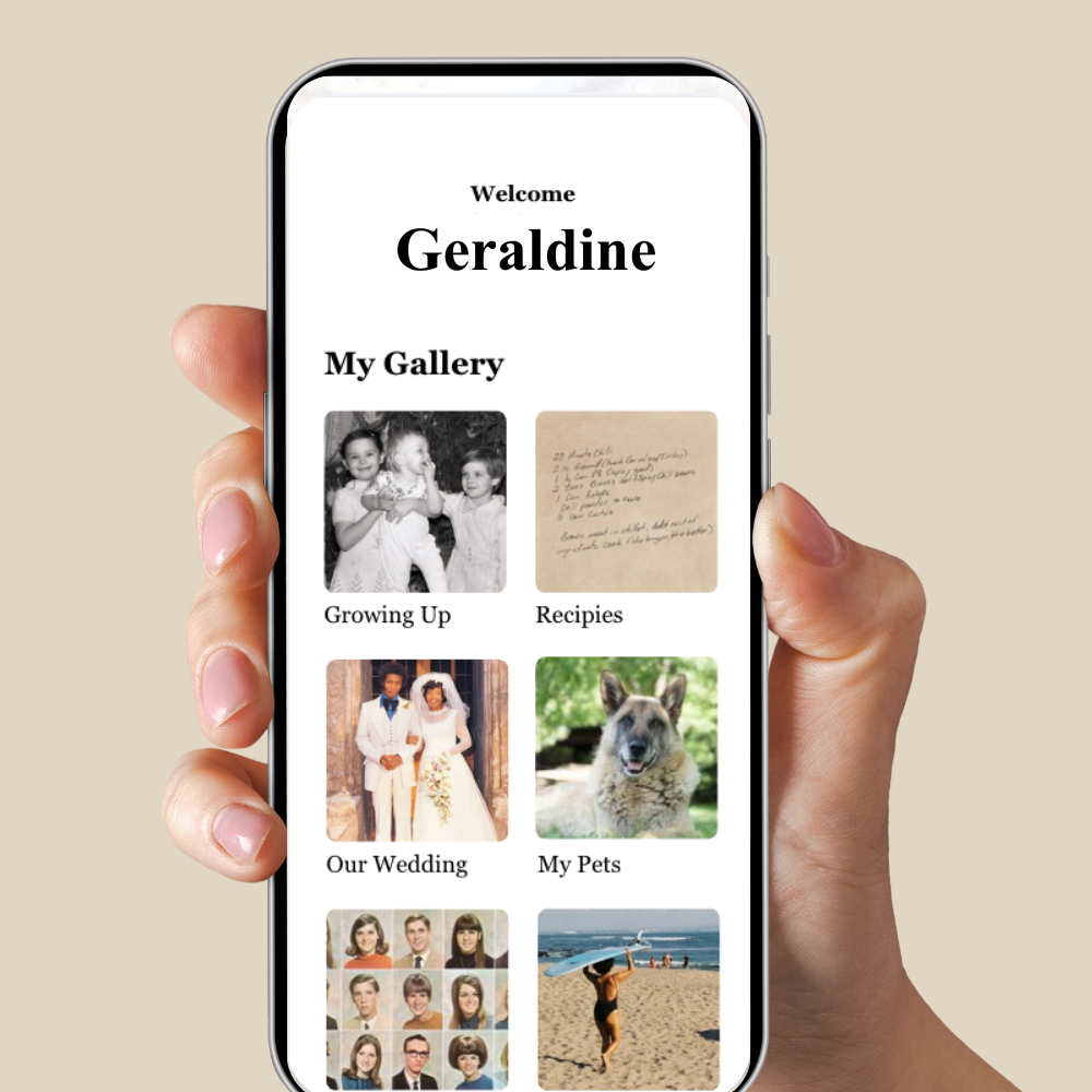 Voice Moments app screenshot showing sharing step